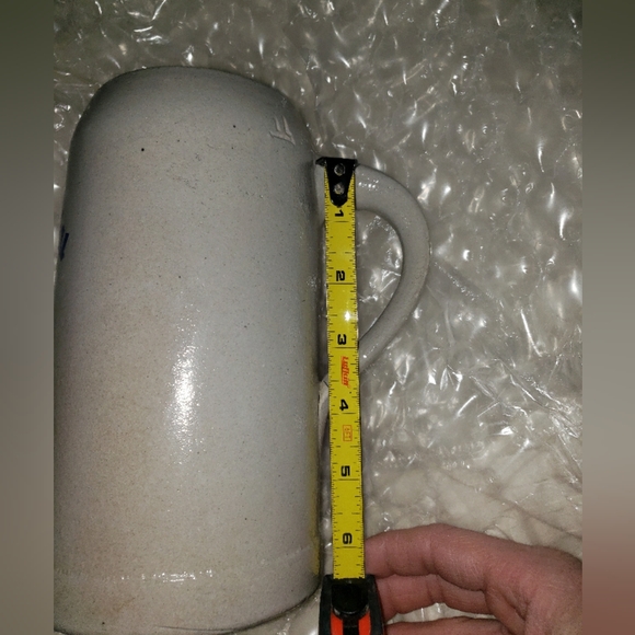 White Mugs with Blue Design - Picture 8 of 10